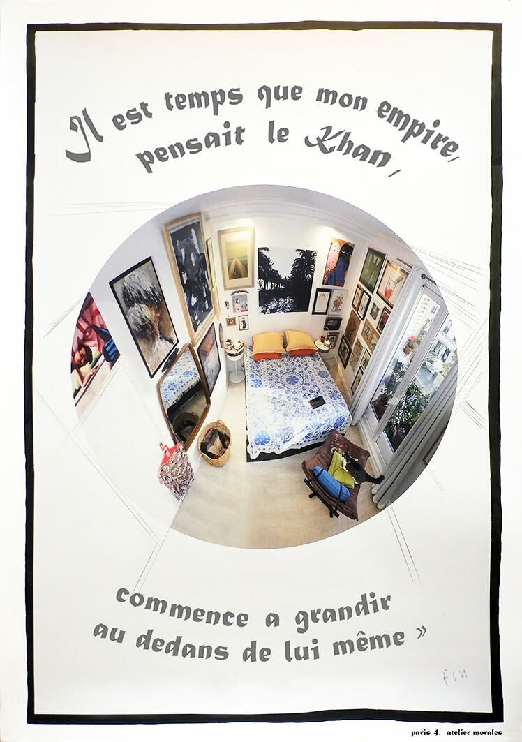 La Ville et le désir. Paris. 4 - a Digital Graphics and Cartoon by Atelier Morales